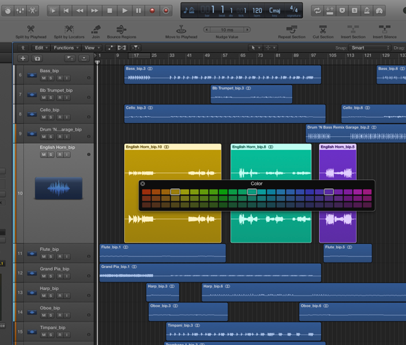 logic pro x 10.3 midi region bug